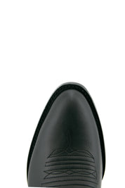 Gurava Oval Negro Trensas Cowboy Boot FINAL SALE