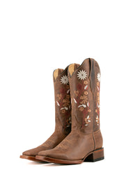 Flores Gasca Capuchino Square Toe Cowgirl Boot