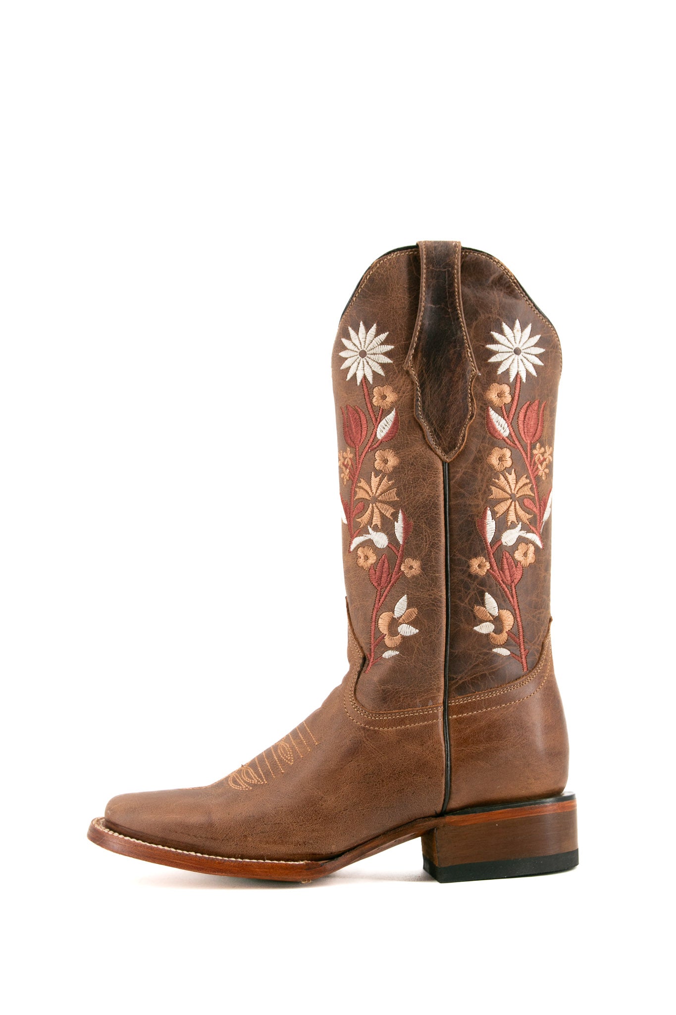 Flores Gasca Capuchino Square Toe Cowgirl Boot