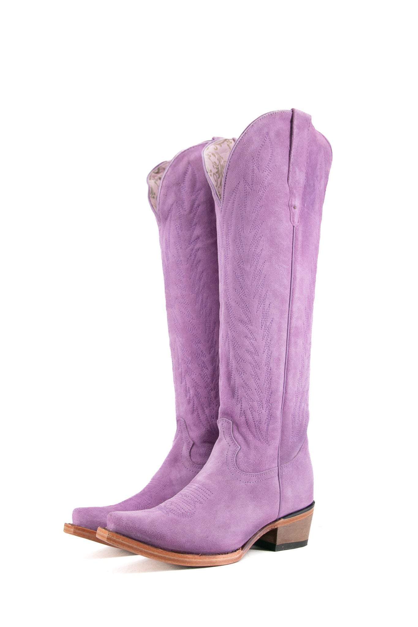 Georgina Gamuza Pastels Tall Snip Toe Cowgirl Boot