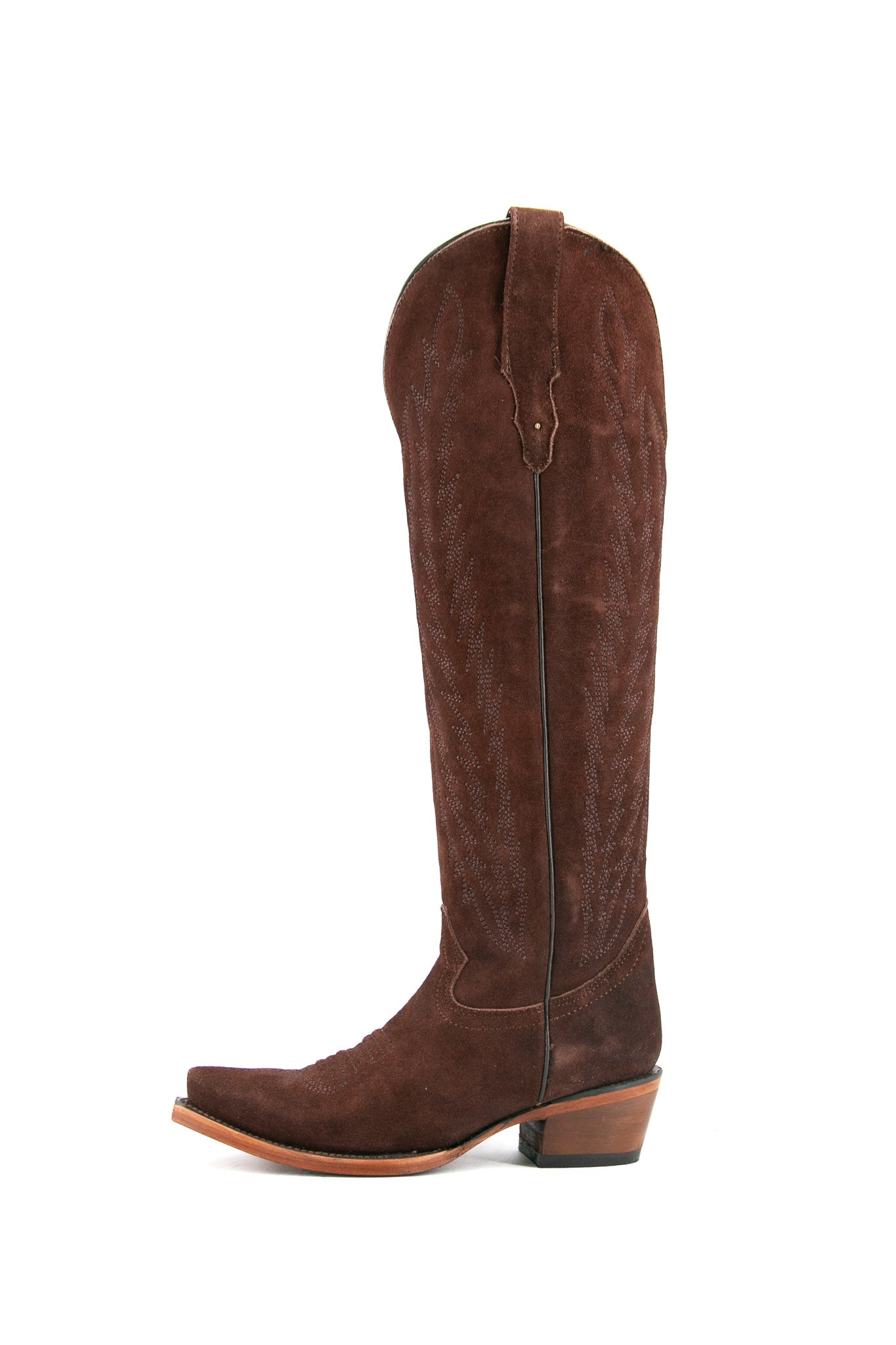 Georgina Gamuza Nude Tall Snip Toe Cowgirl Boot