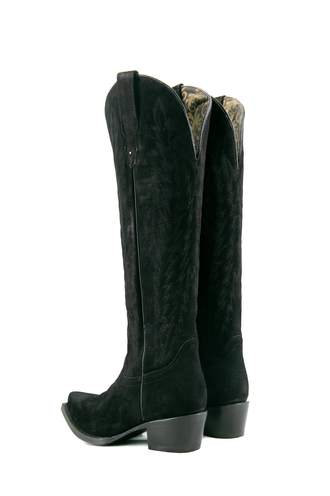 Georgina Gamuza Midnight Tall Snip Toe Cowgirl Boot