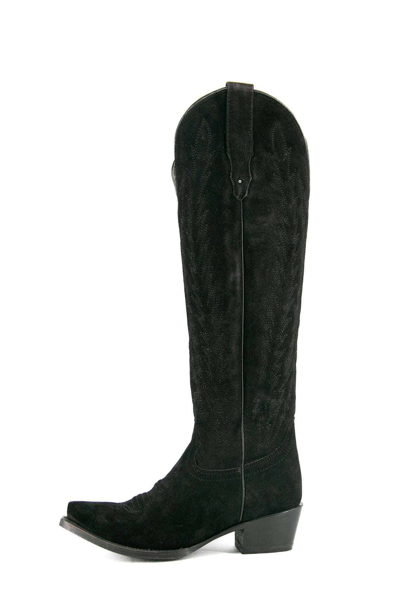 Georgina Gamuza Midnight Tall Snip Toe Cowgirl Boot