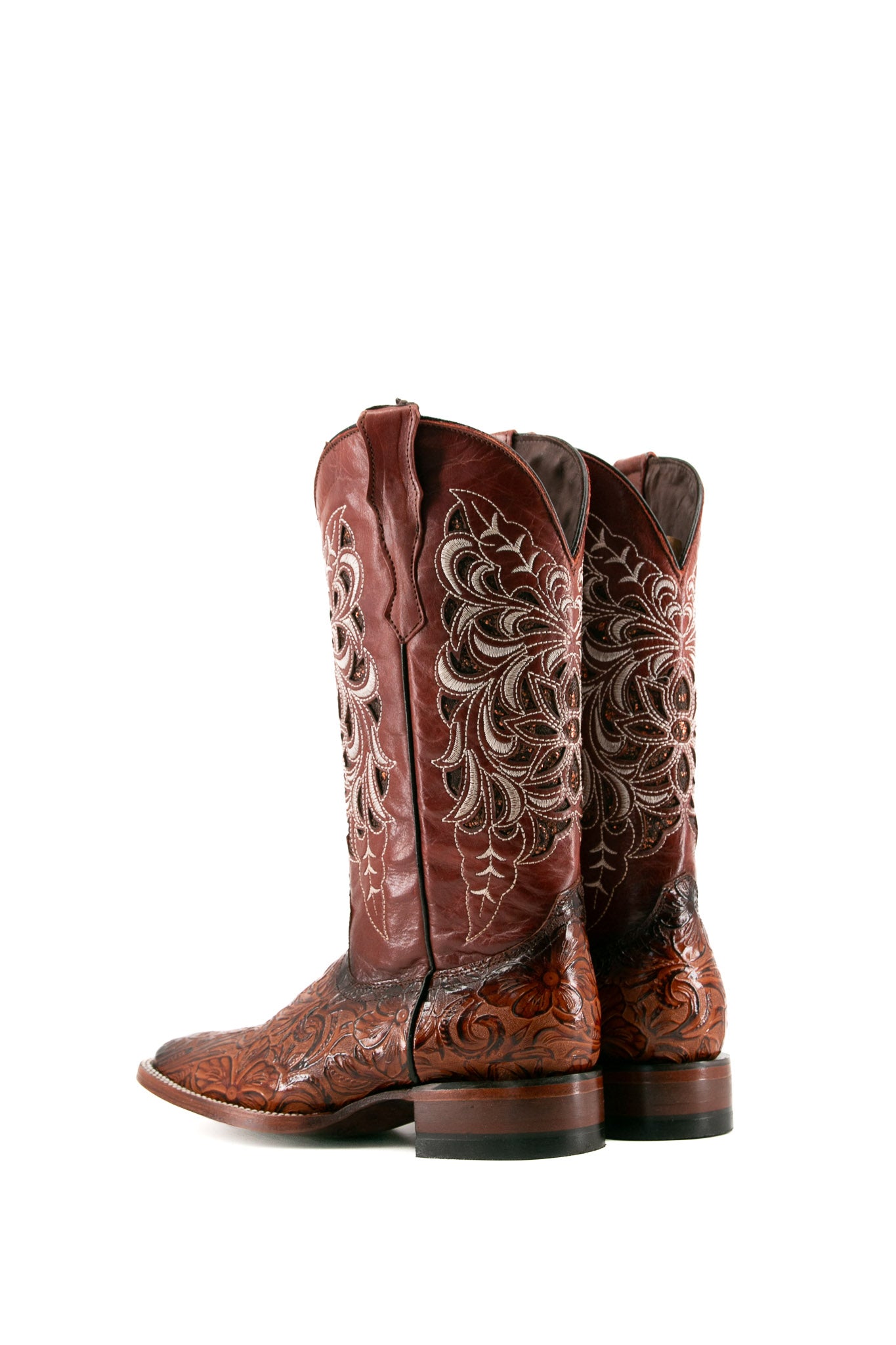 468 Tooled Kiara Shedron Square Toe Cowgirl Boot