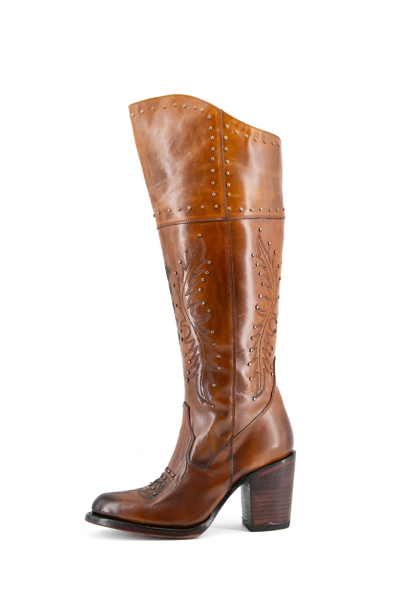 Dafne Tall Round Toe Cowgirl Boot