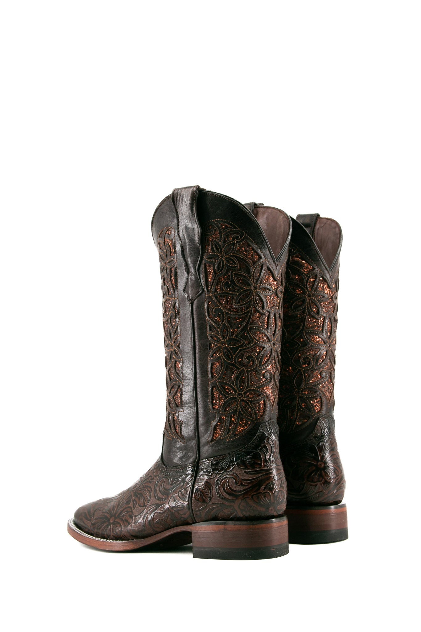 465 Flor de Luz Cincelado Square Toe Cowgirl Boot