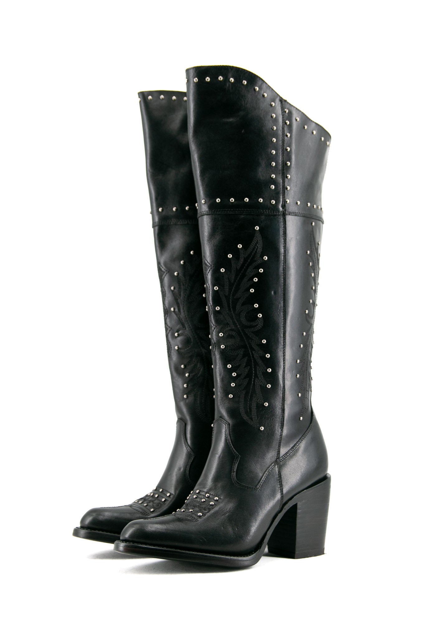 Dafne Tall Round Toe Cowgirl Boot