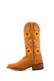 Sunflower Square Toe Cowgirl Boot