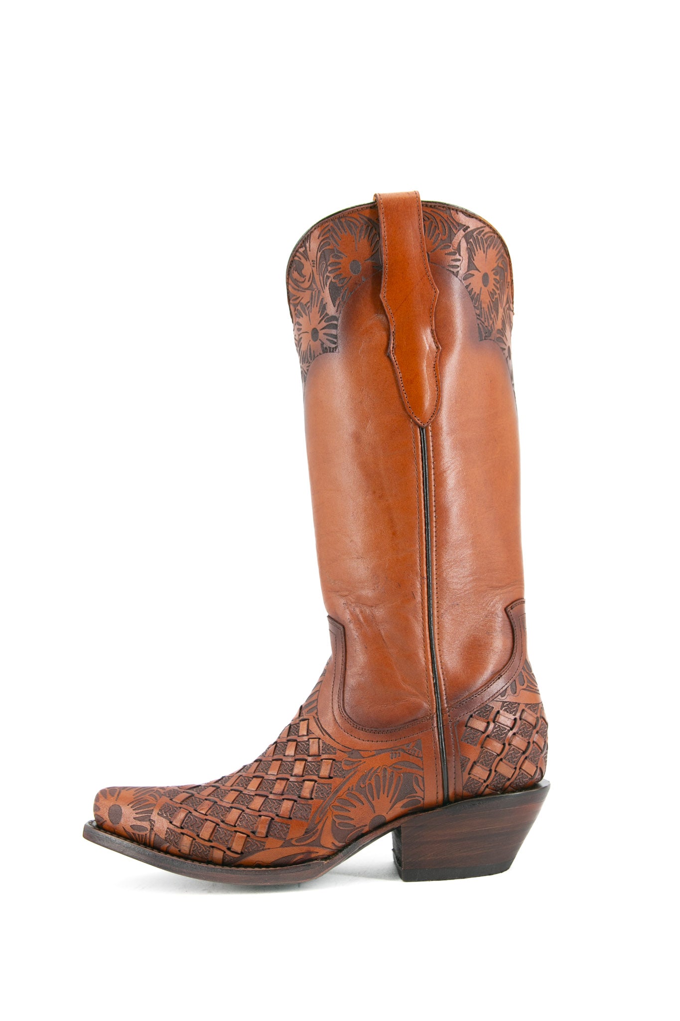 Maya Tooled Snip Toe Cowgirl Boot