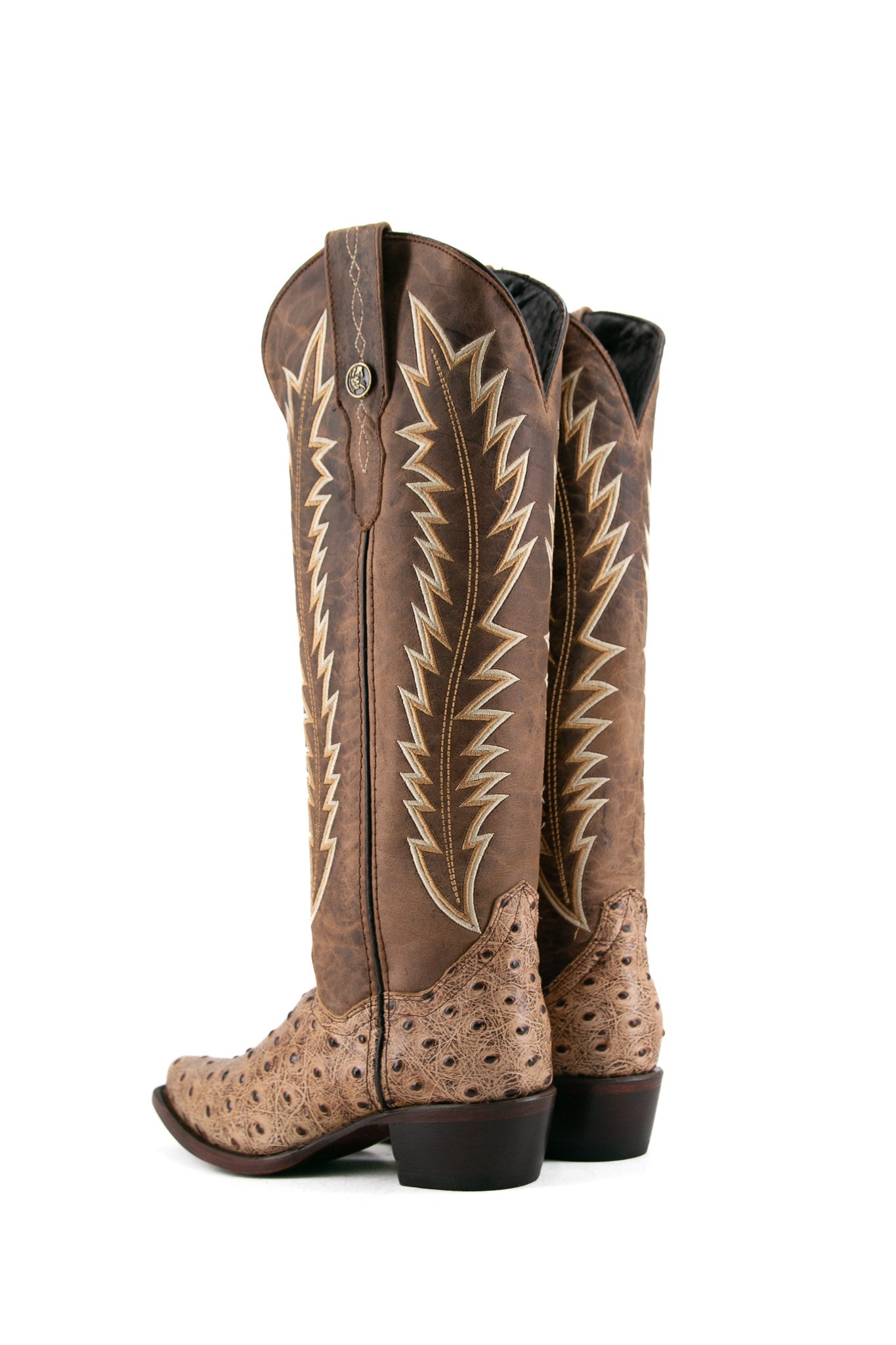 Presley Ostrich Tall Snip toe Cowgirl Boot