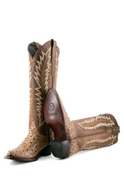 Presley Ostrich Tall Snip toe Cowgirl Boot