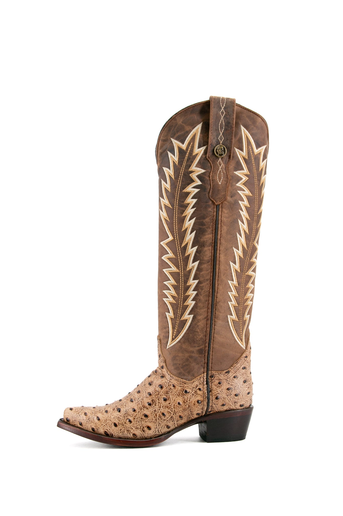 Presley Ostrich Tall Snip toe Cowgirl Boot