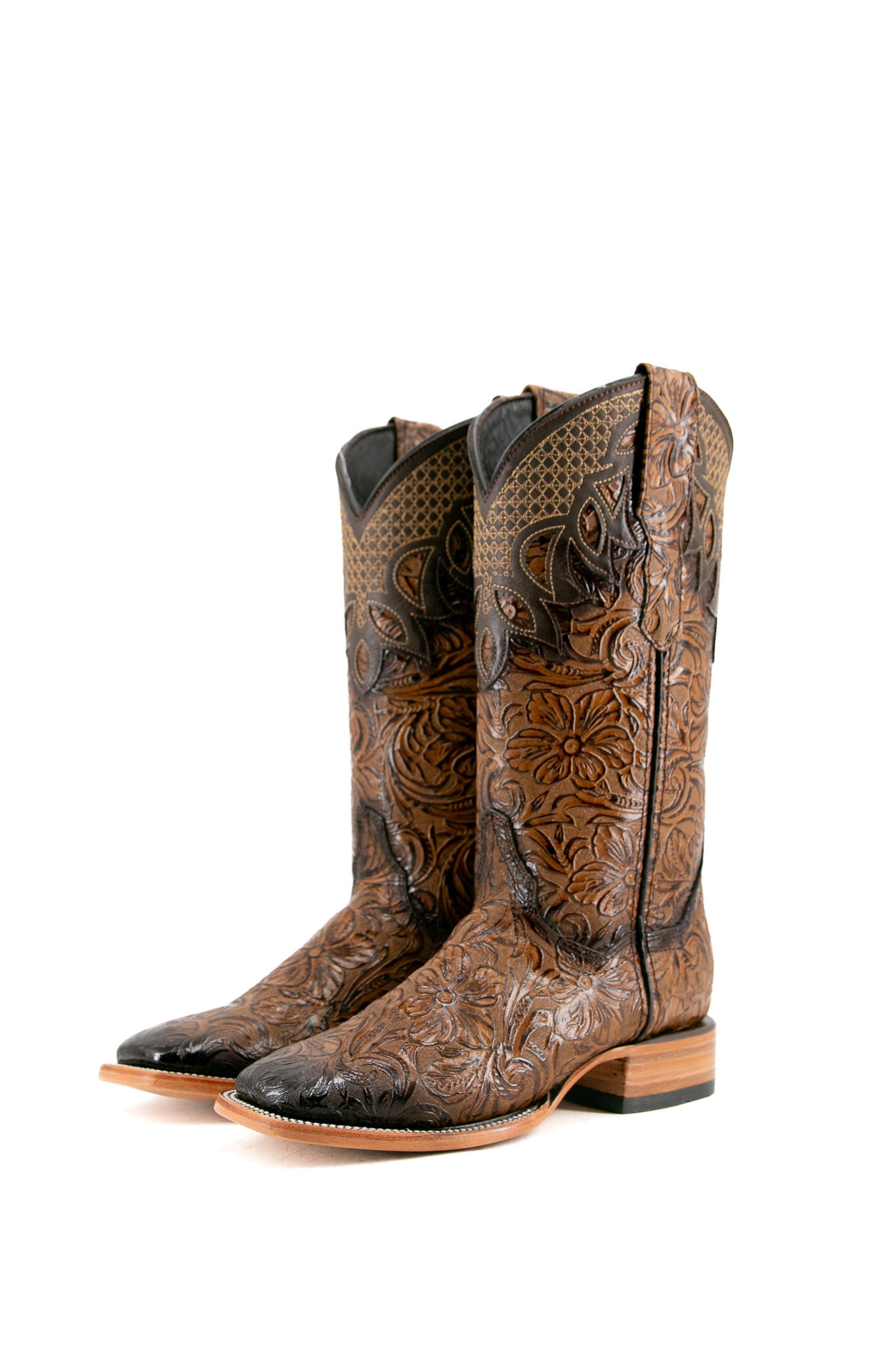 Kailani Tooled Square Toe Cowgirl Boot