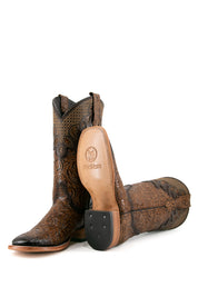 Kailani Tooled Square Toe Cowgirl Boot