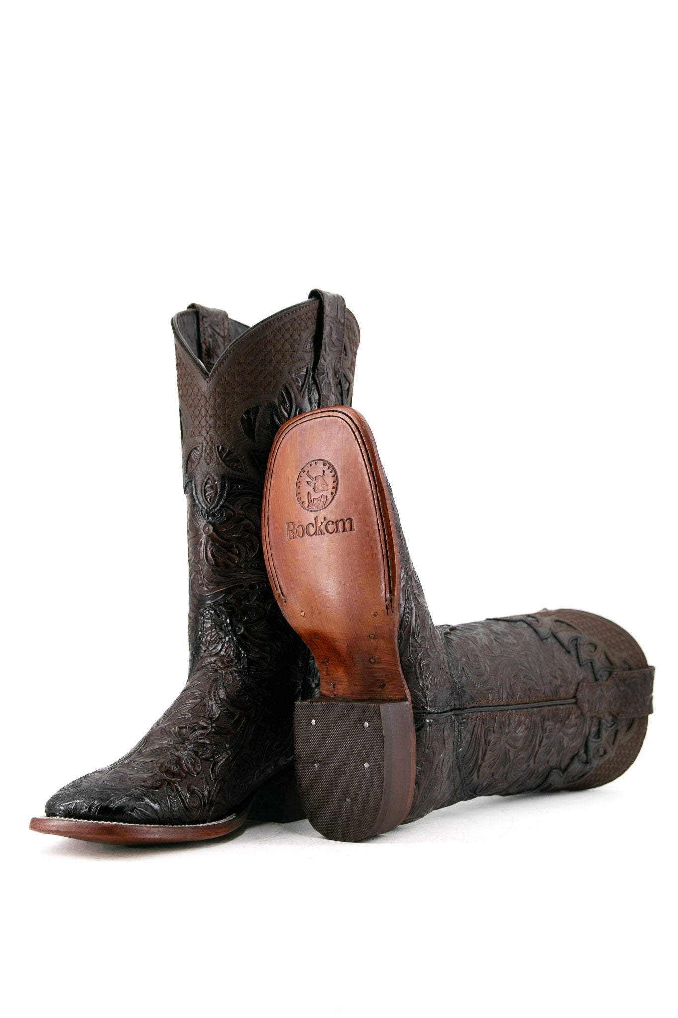 Kailani Tooled Square Toe Cowgirl Boot