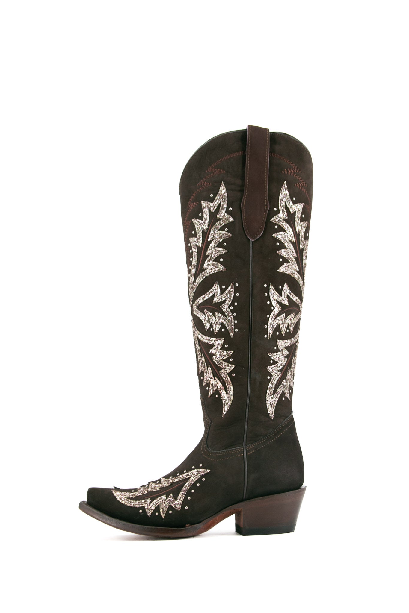 Janiss Nobuck Tall Snip Toe Cowgirl Boot