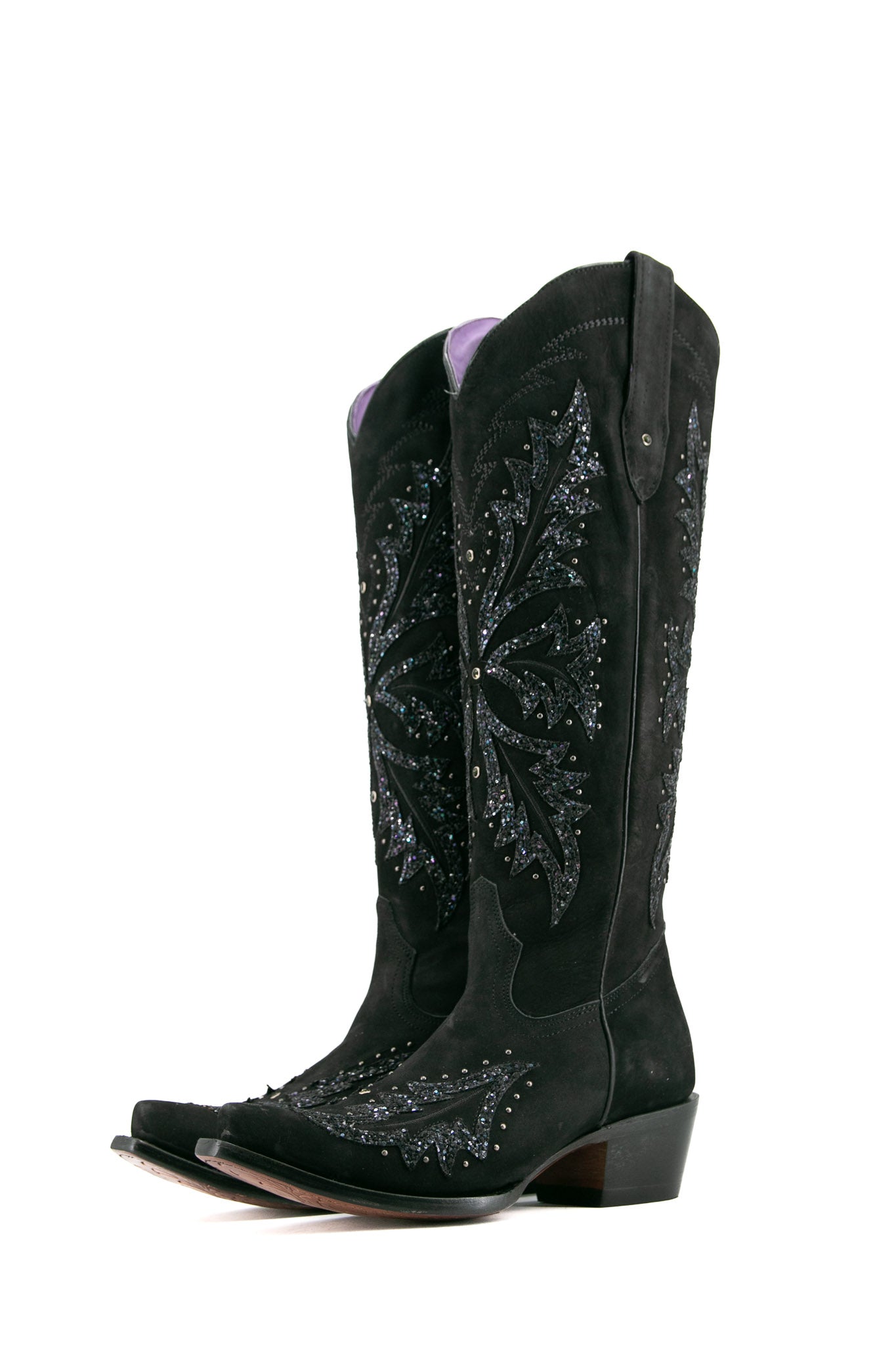 Janiss Nobuck Tall Snip Toe Cowgirl Boot