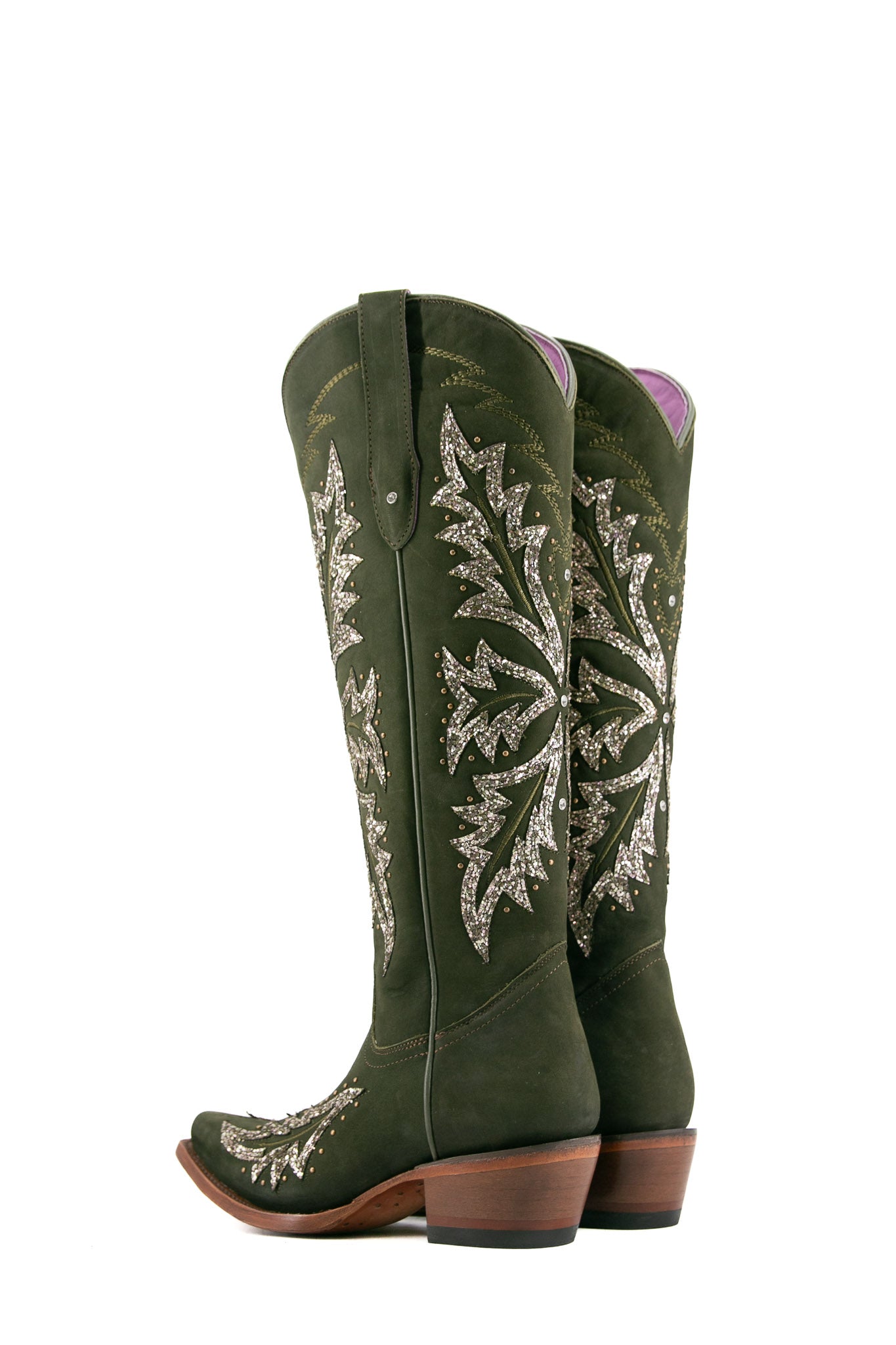 Janiss Nobuck Tall Snip Toe Cowgirl Boot