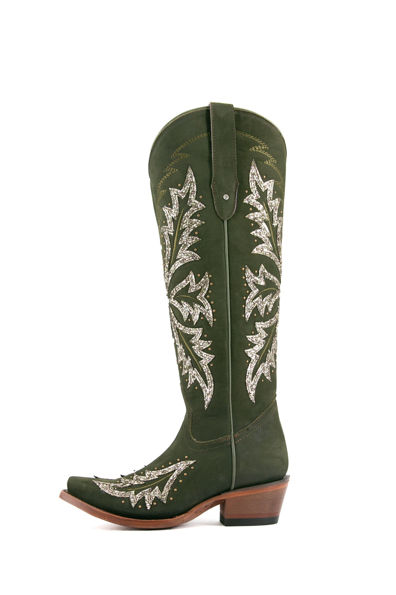 Janiss Nobuck Tall Snip Toe Cowgirl Boot