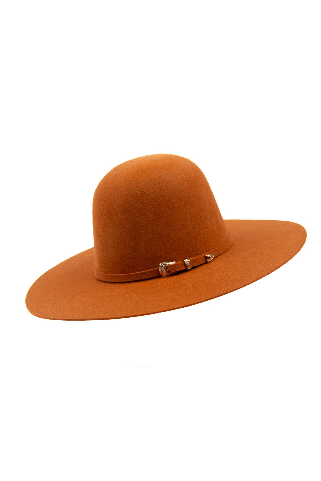 Rock'em 6X Pecan Open Crown Felt Cowboy Hat