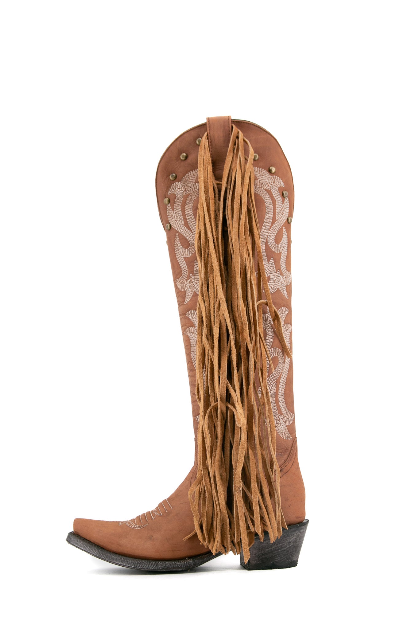 Adelise Tall Fringe Snip Toe Cowgirl Boot