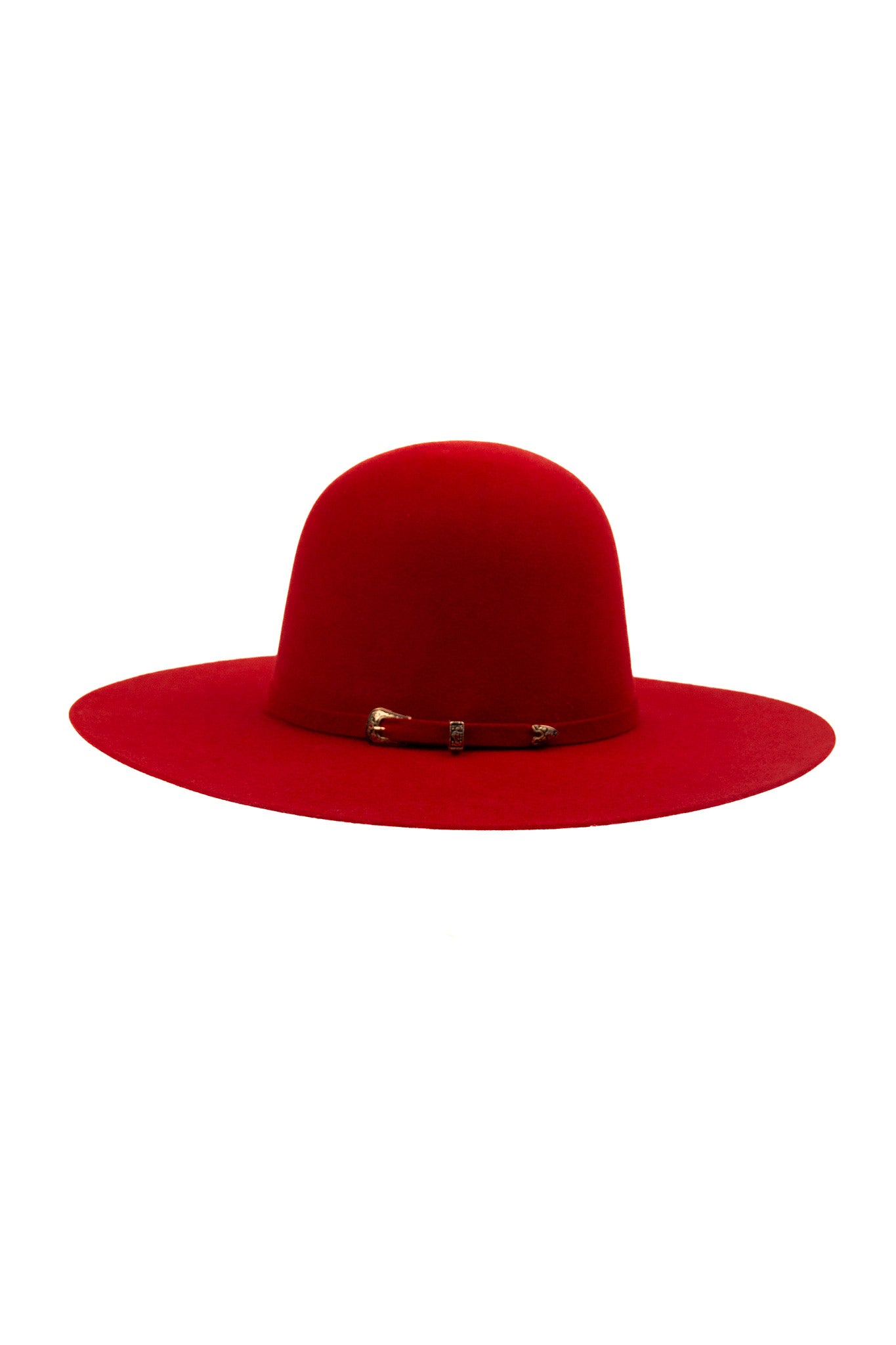 Rock'em 6X Red Open Crown Felt Cowboy Hat