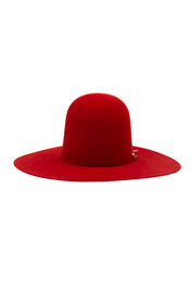 Rock'em 6X Red Open Crown Felt Cowboy Hat