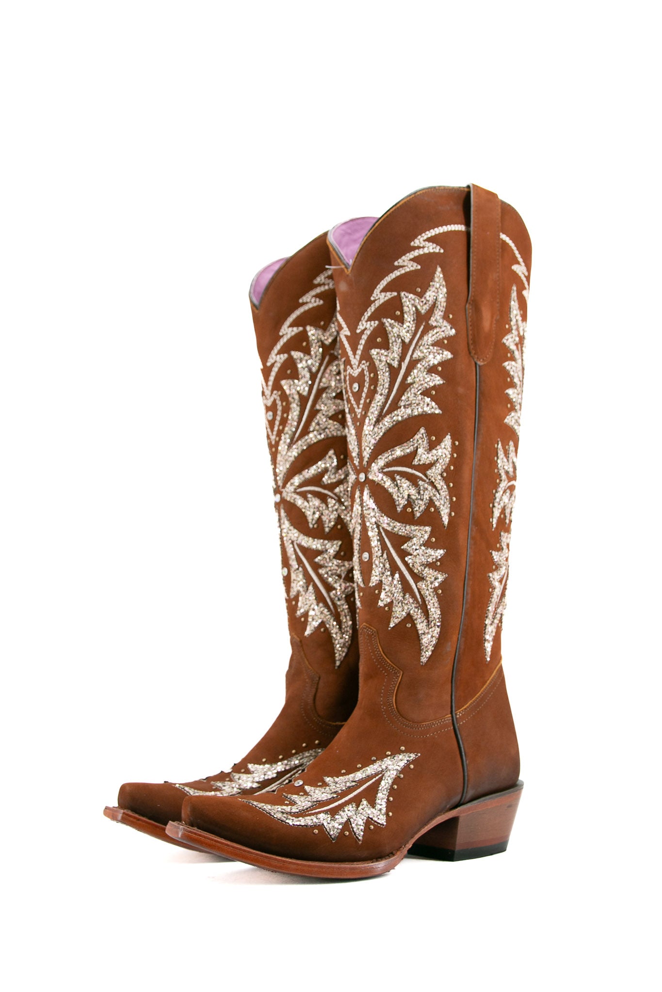 Janiss Nobuck Tall Snip Toe Cowgirl Boot