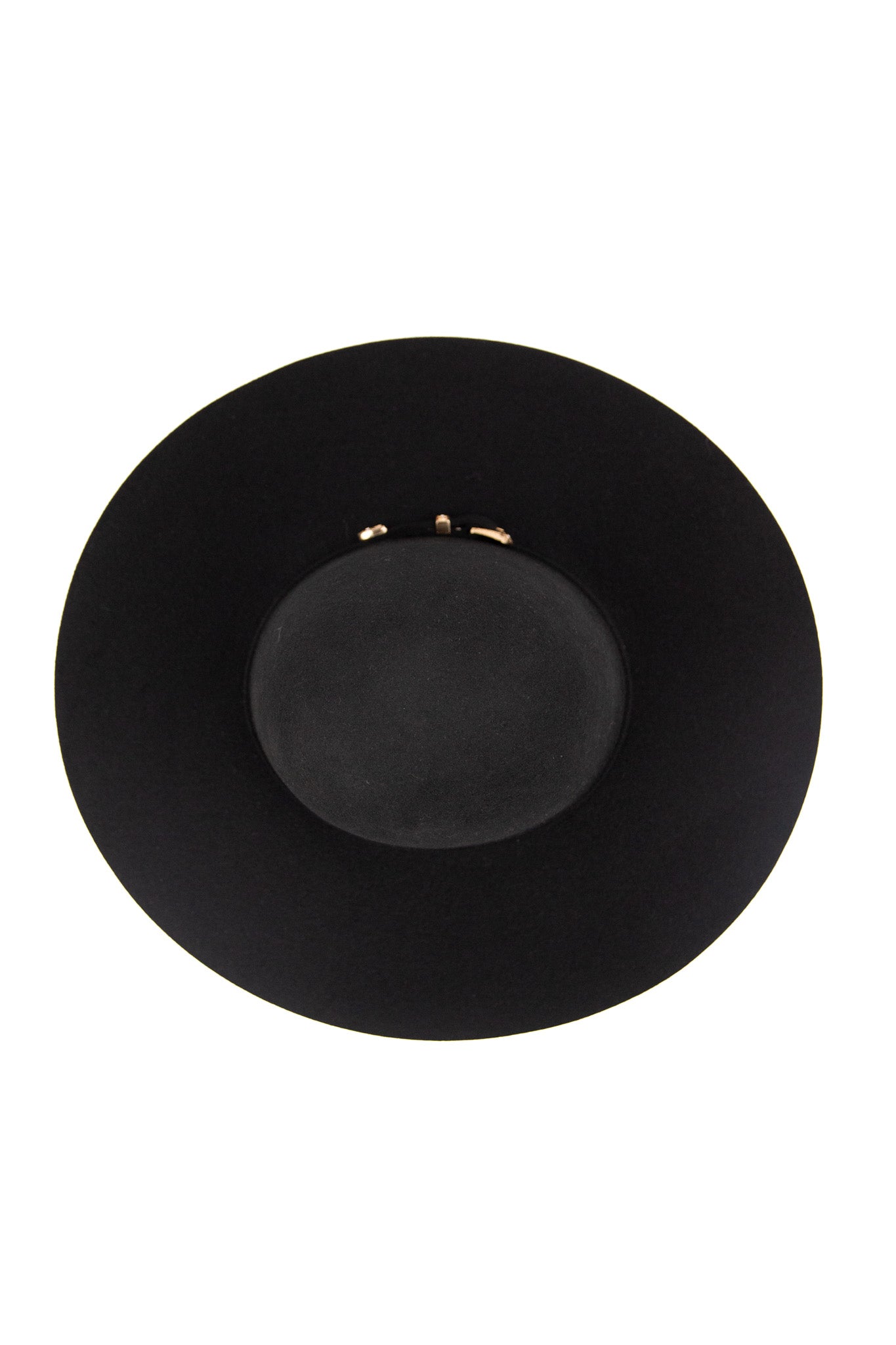 Rock'em 6X Black Open Crown Felt Cowboy Hat