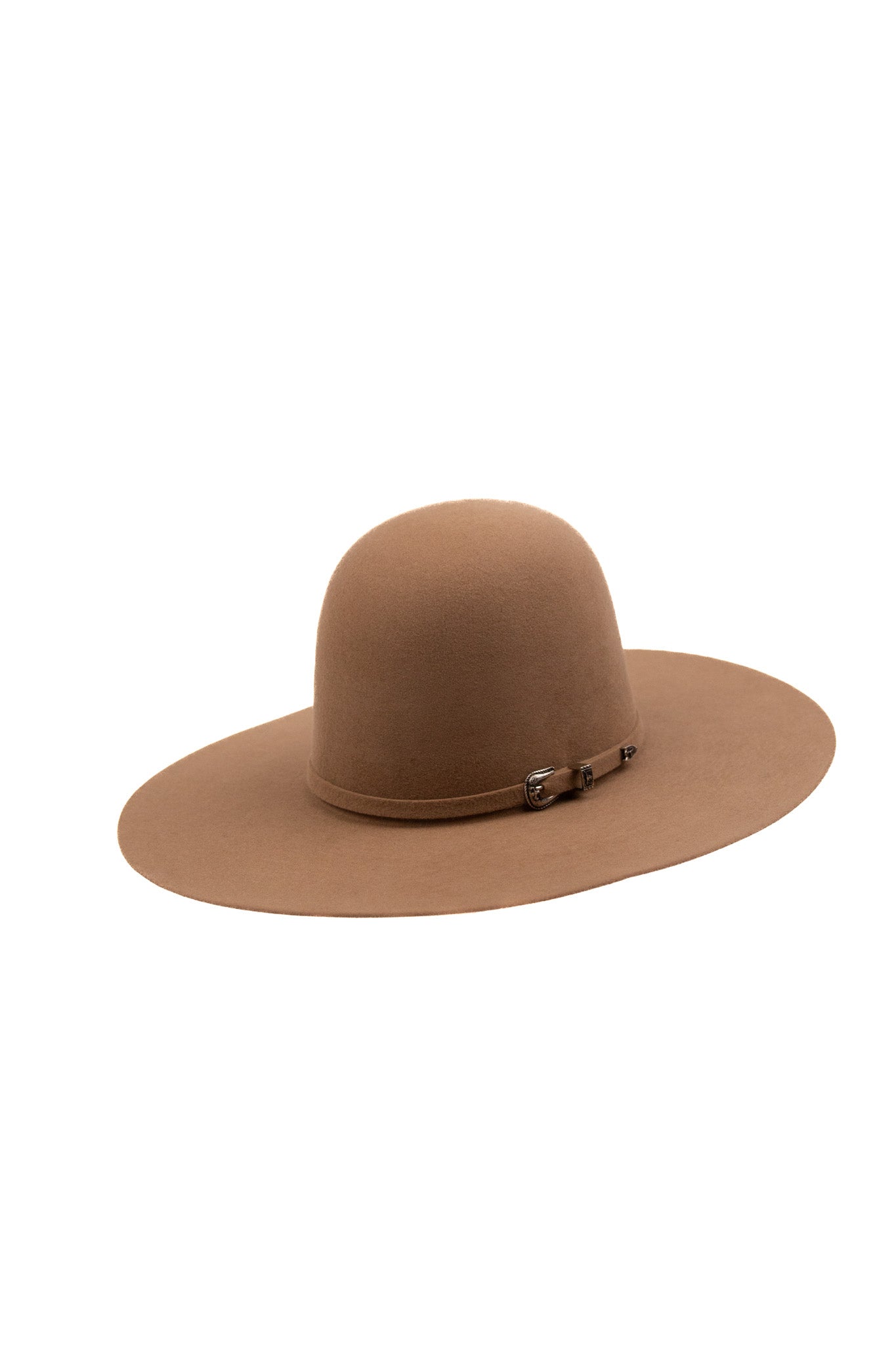 Rock'em 6X Khaki Open Crown Felt Cowboy Hat