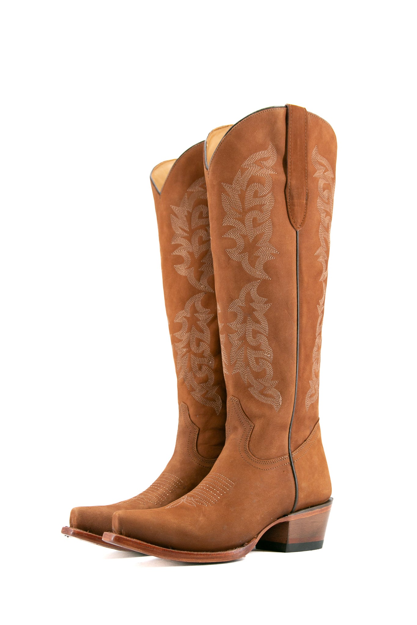 Mariana Nobuck Snip Toe Tall Cowgirl Boot