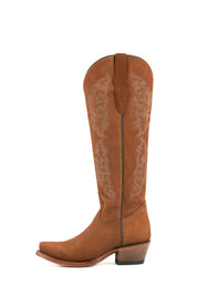 Mariana Nobuck Snip Toe Tall Cowgirl Boot