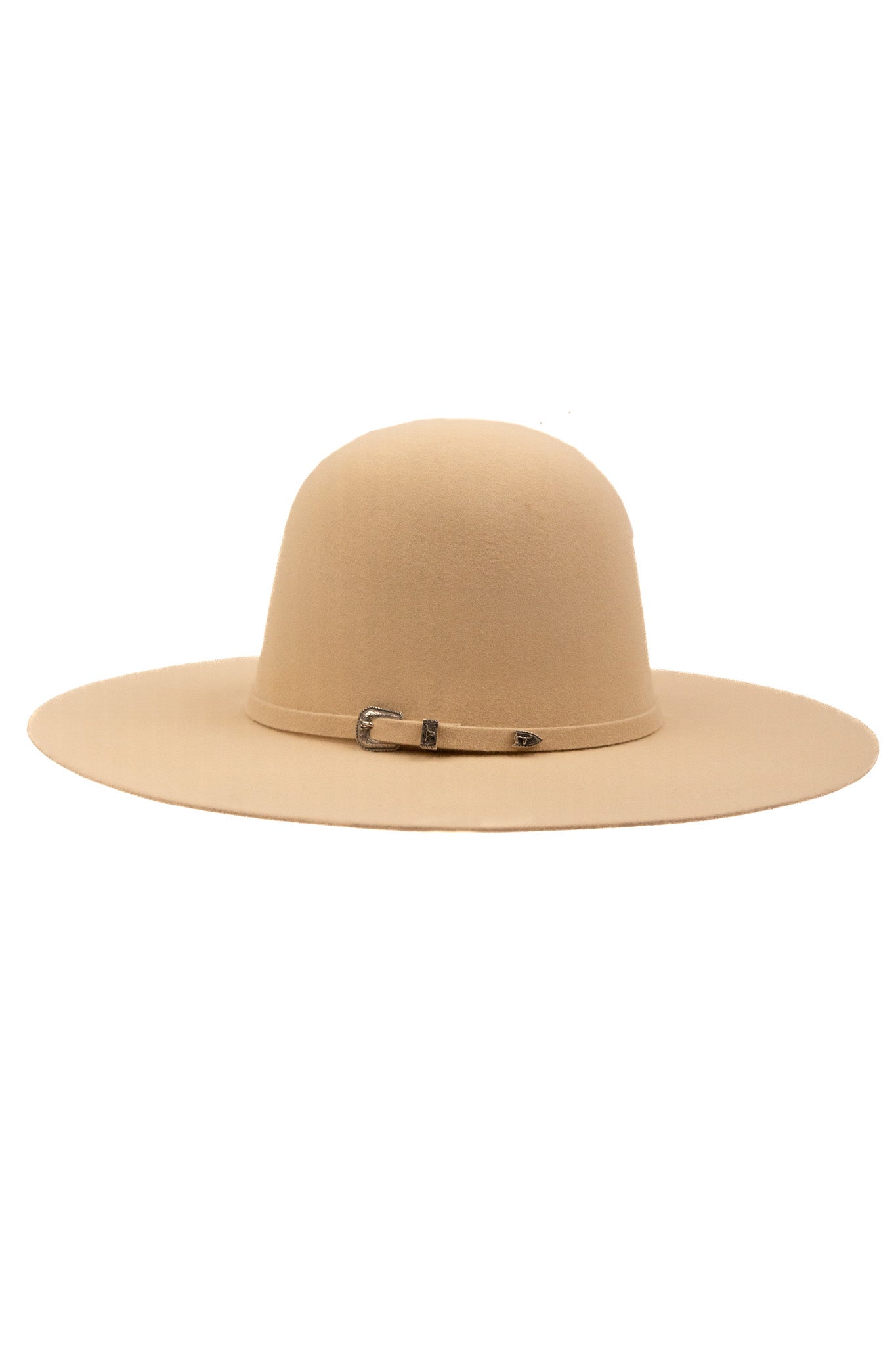 Rock'em 6X Ivory Open Crown Felt Cowboy Hat