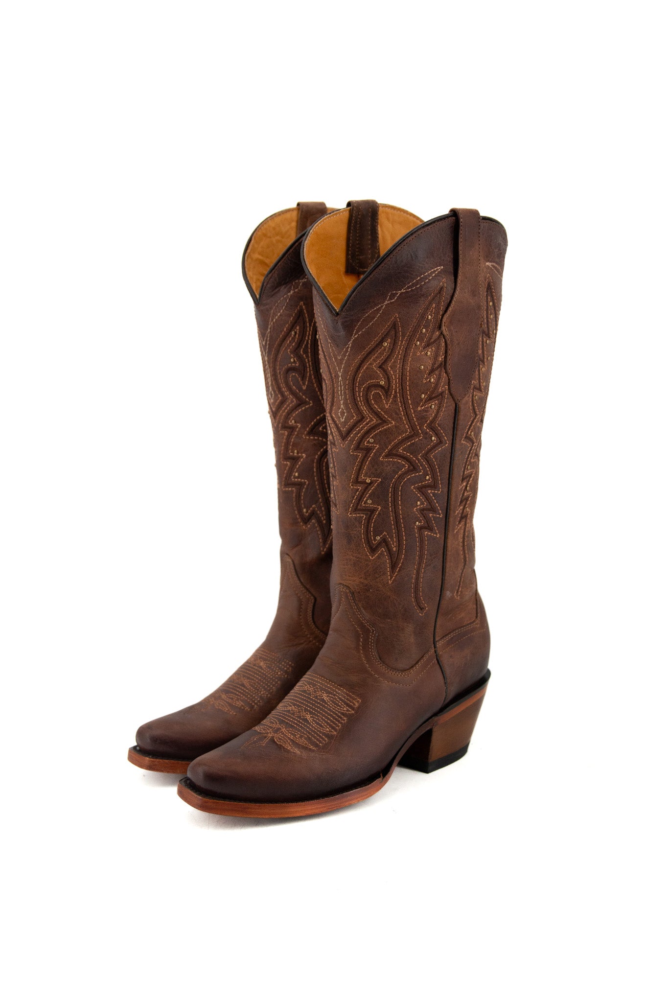 Alexa Retro Snip Toe Midi Cowgirl Boot