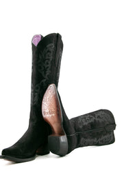 Mariana Nobuck Snip Toe Tall Cowgirl Boot