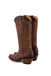 Alexa Retro Snip Toe Midi Cowgirl Boot