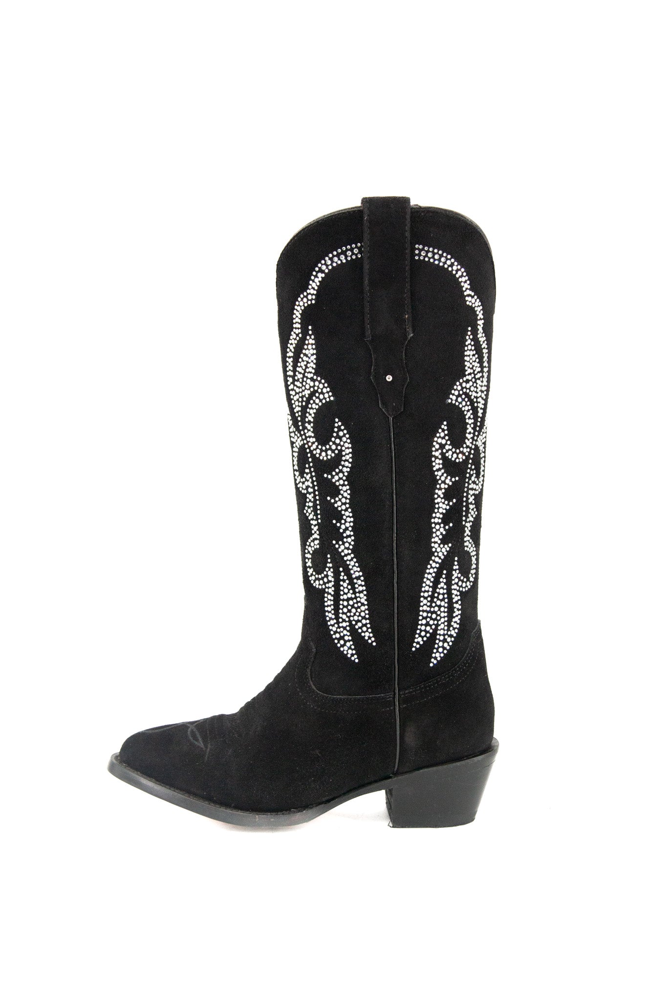 Gema Gamuza Midi Oval Cowgirl Boot