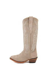 Gema Gamuza Midi Oval Cowgirl Boot