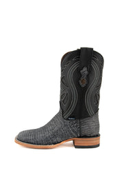 Lizard Matte Square Toe Cowboy Boot