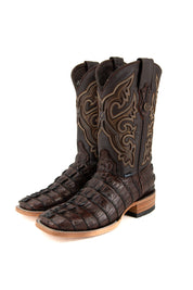 Caiman Tail Square Toe Cowboy Boot