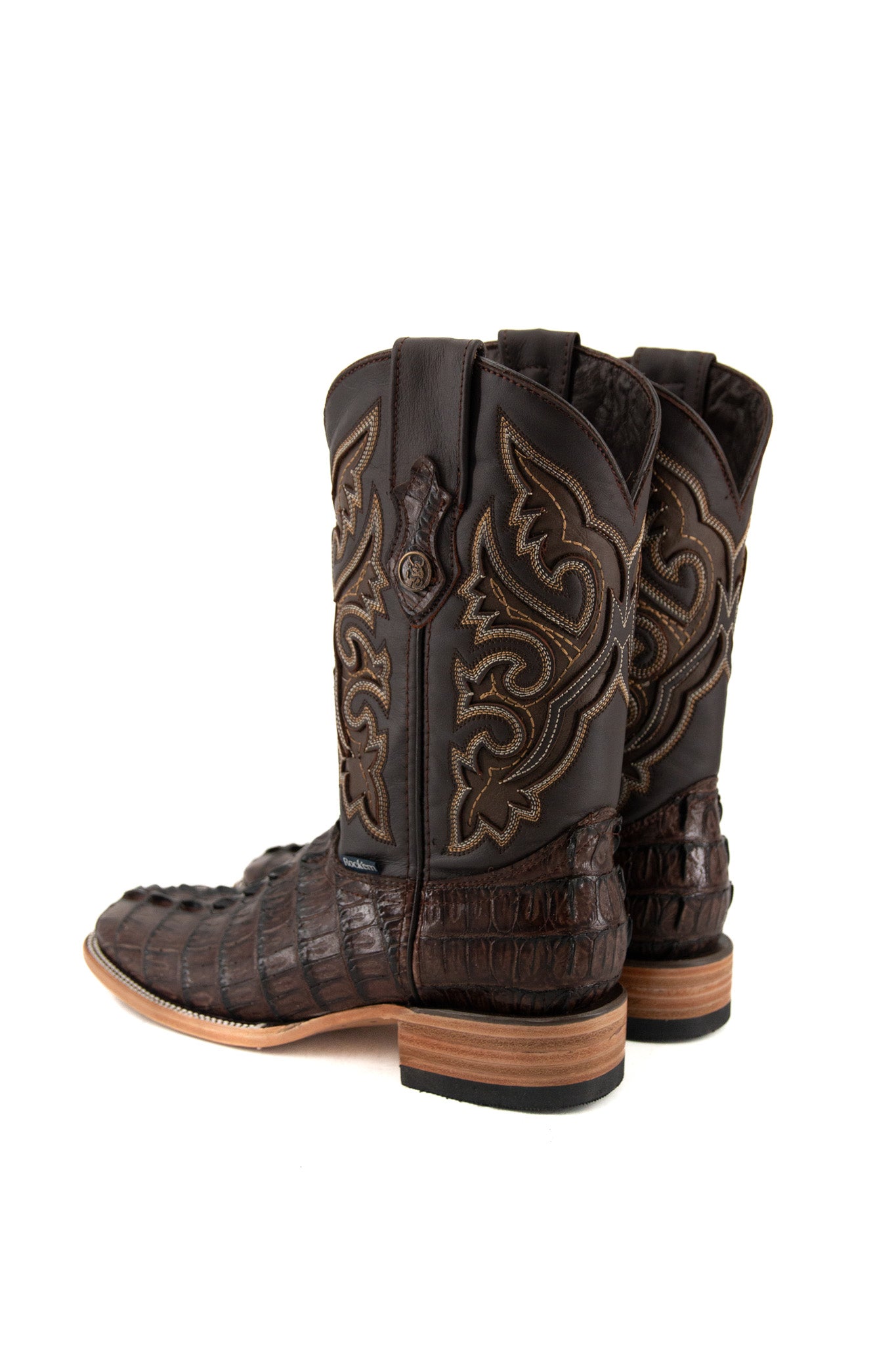 Caiman Tail Square Toe Cowboy Boot