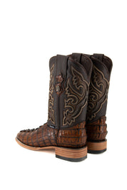 Caiman Tail Square Toe Cowboy Boot