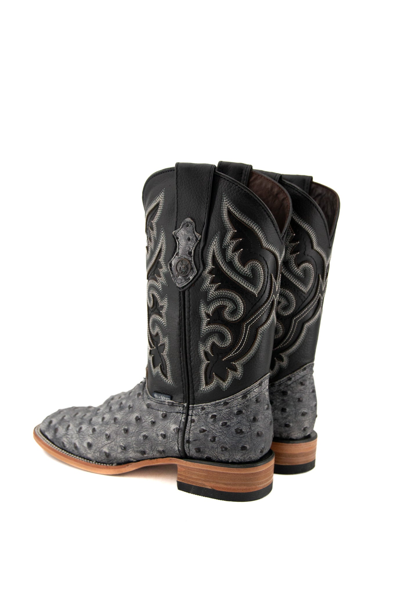 Ostrich Matte Rustic Square Toe Cowboy Boot