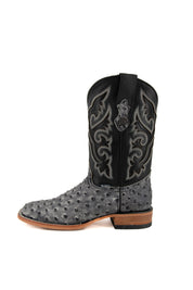 Ostrich Matte Rustic Square Toe Cowboy Boot