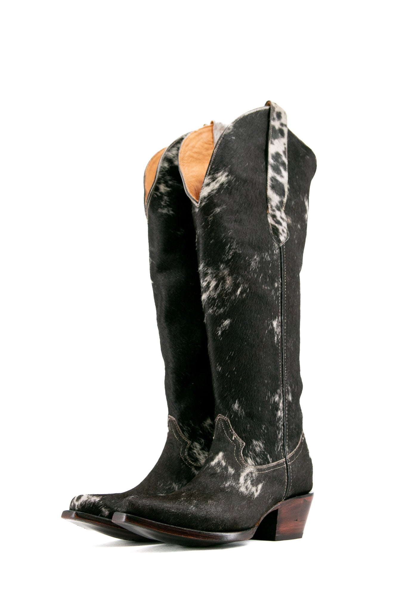 The West Sun Tall Cowhide Snip Toe Cowgirl Boot Size 10 Box EW30