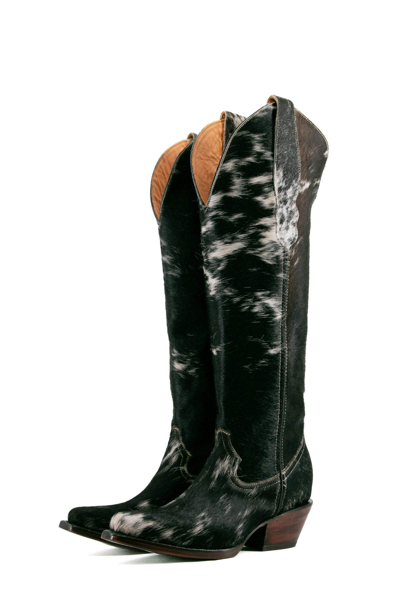 The West Sun Tall Cowhide Snip Toe Cowgirl Boot Size 7 Box EW42