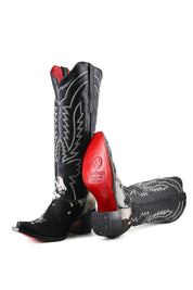 Bianca Tall Red Bottom Cowhide Snip Toe Cowgirl Boot Size 8 Box QW27
