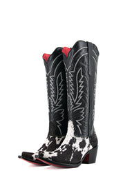 Bianca Tall Red Bottom Cowhide Snip Toe Cowgirl Boot Size 8.5 Box QW29