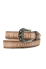 Python Longhorn X Buckle Cowboy Belt