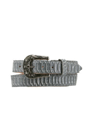 Python Longhorn X Buckle Cowboy Belt